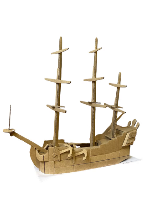 Maquette à construire du vaisseau Louis XIV de Kit et Colle en carton